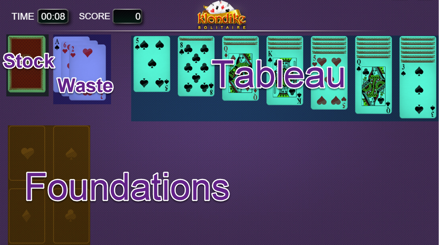 msn free online klondike solitaire turn 3